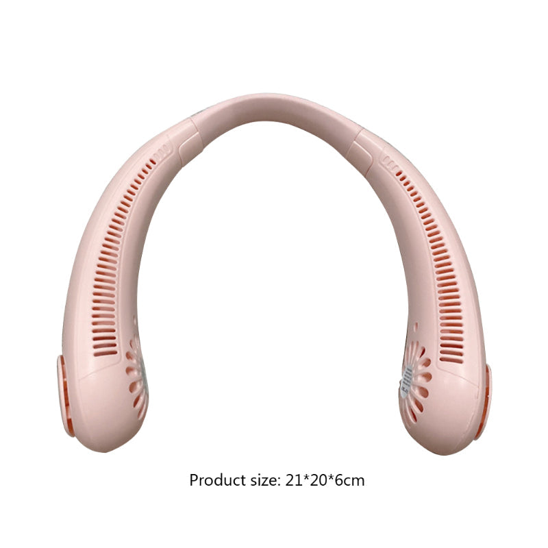 Mini Portable Rechargeable Neck Fan With 360° Airflow | Low Weight |