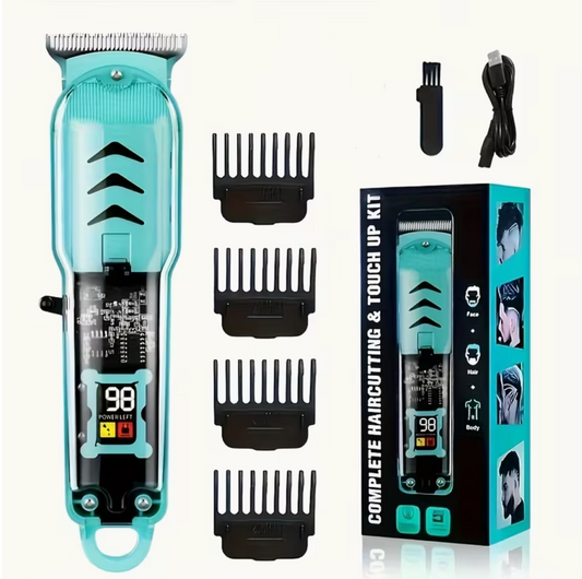 Men'S Hair Clipper, Professional Seamless T-Blade Electric Shaver Trimming Set