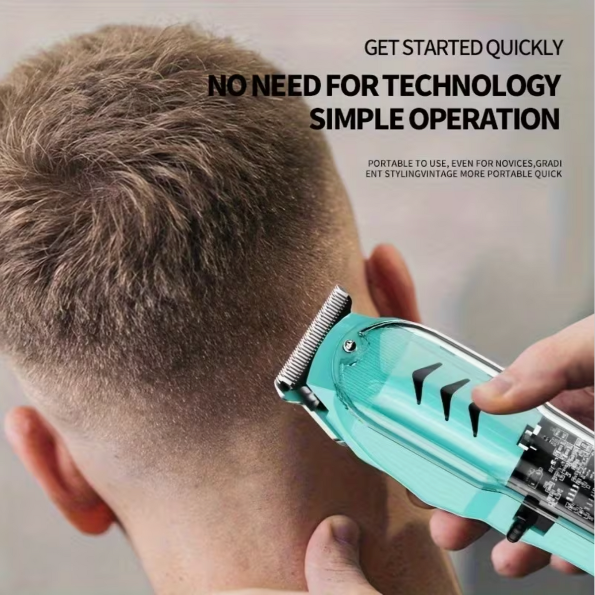 Men'S Hair Clipper, Professional Seamless T-Blade Electric Shaver Trimming Set