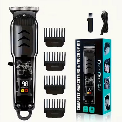 Men'S Hair Clipper, Professional Seamless T-Blade Electric Shaver Trimming Set